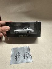 1:43 Minichamps 1963 Chevy Corvette Stingray Coupe 1 of 2112 SILVER