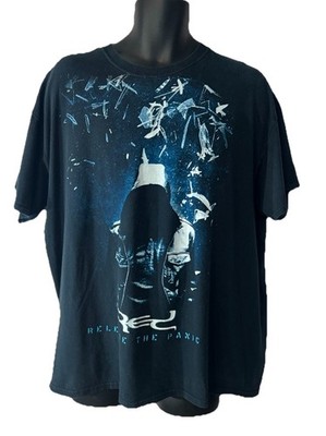 Vintage Red  Release The Panic  T-Shirt Men Size XL Black Tee Tour Band Y2K