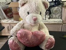 14" Teddy Bear Plush Toy w/Pink Heart