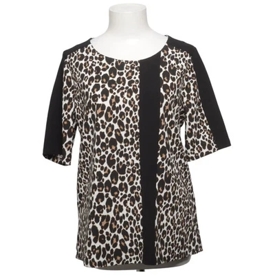 Next, top, taille : 40, noir/beige/blanc, élasthanne/polyester, léopard #HSe - Photo 1/4