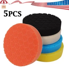 5pcs 6 Inch Car Buffing Pads Polishing for Drill Sponge Kit Waxing Foam Polisher