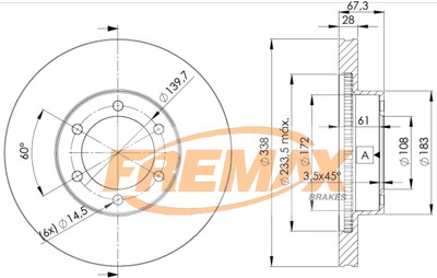 Fremax BD-2918 Brake Disc for Lexus, Toyota