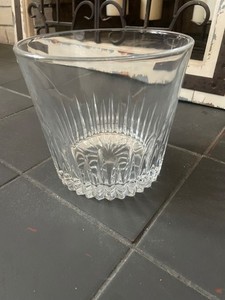 Princess House Vintage Ice Bucket – 6” Heritage Floral Etching AND No etching