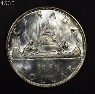 1960 Canada Silver Dollar "Choice BU"