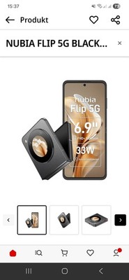 Nubia Flip 5G Smartphone 256 GB Cosmic Black