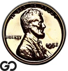 1952 Lincoln Cent Wheat Penny, RED PROOF, Superb Gem PR++ RD