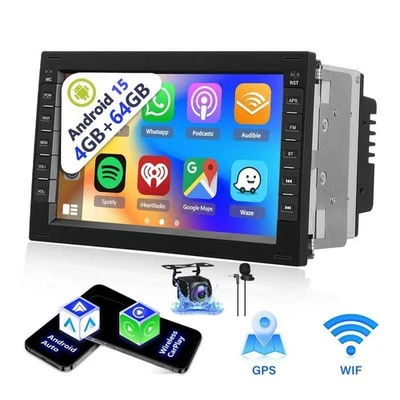 Autoradio CarPlay Android 15 per VW Polo 9N Golf 4 Passat B5 T5 GPS Navi RDS FM