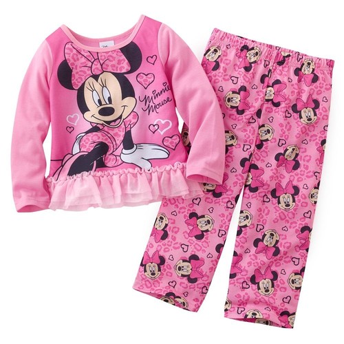 Minnie Mouse Disney 2 Pc Pyjama Confort Pyjama Ensemble Nwt Pour Taille 4t Ebay