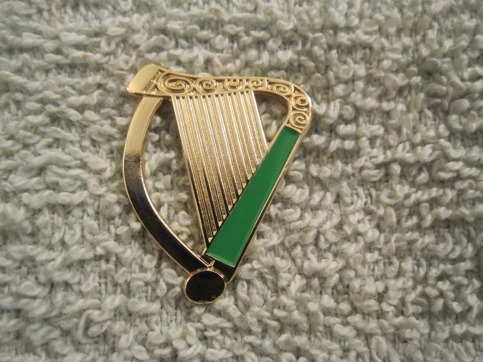 Large Irish Harp Pin Ireland Celtic Badge AOH LAOH New Size 1 Inch eBay