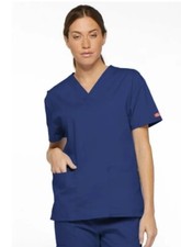 Dickies Scrubs EDS Signature V Neck Top DK880 NAVY