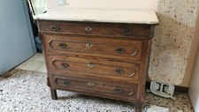Comò fine '800 inizio '900 | Comò Antico in Legno | Comò con marmo Bianco