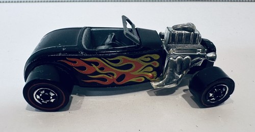 Hot Wheels Redline 1975 Street Rodder T-Bucket Black With Flames - Picture 2 of 7