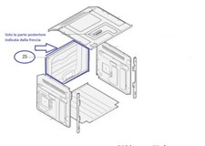 COPERCHIO SCHIENALE CARROZZERIA POSTERIORE FORNO ARISTON HOTPOINT C00291393