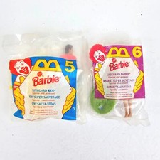 McDonalds Happy Meal Lifeguard Barbie Ken Figurine Lot Set 1995 Mattel 5 6