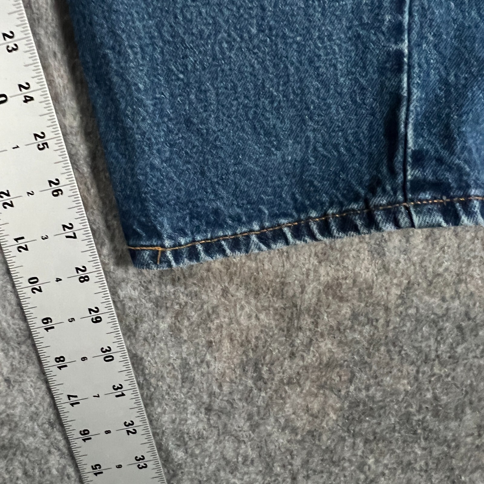 Levi's 505 Men's Straight Jeans Size 40x30 Blue Denim Cotton Stretch 5-Pockets thumbnail 9