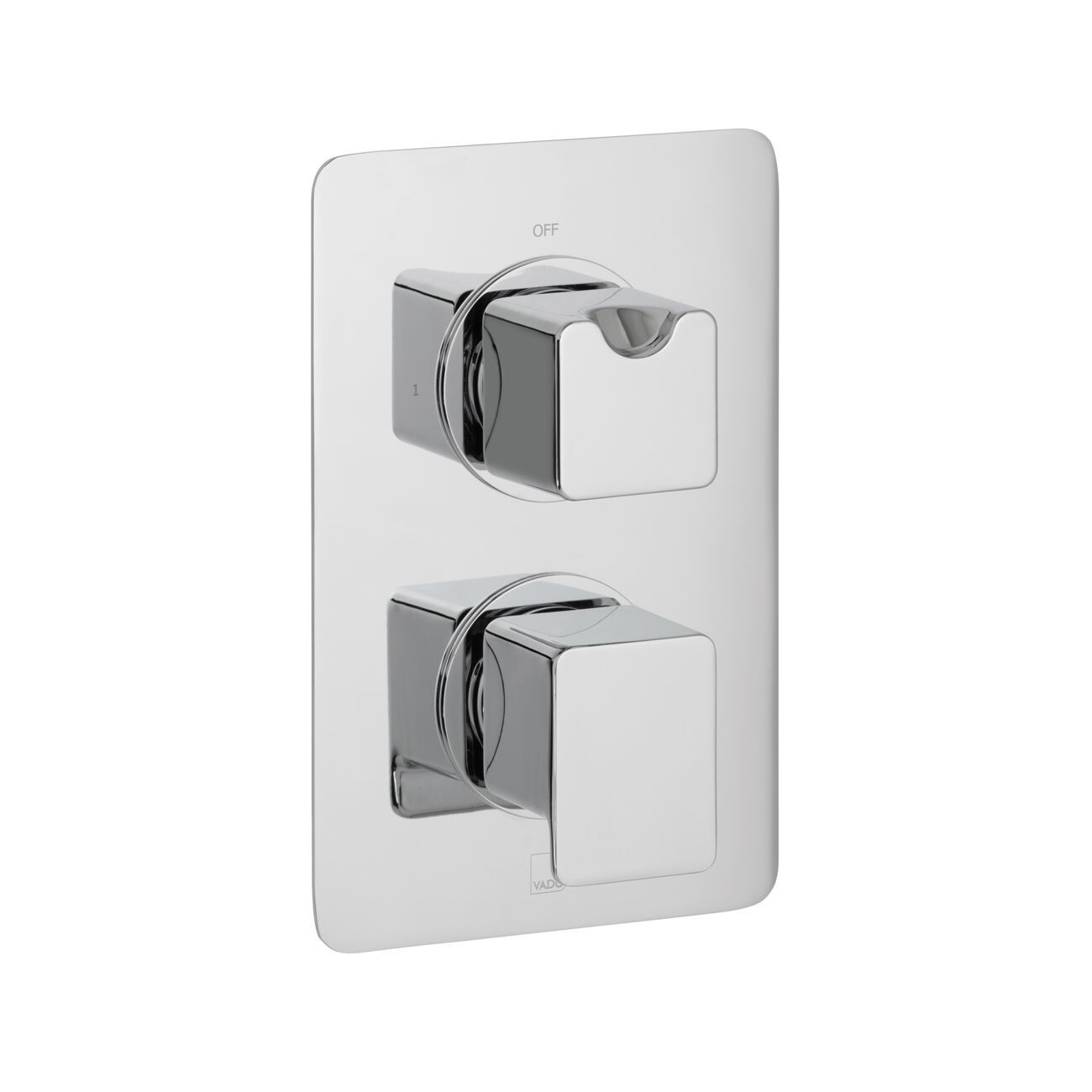 Vado DX Phase trim kit for 1-outlet thermostatic shower valve. PHA-148D-TRIM-C/P