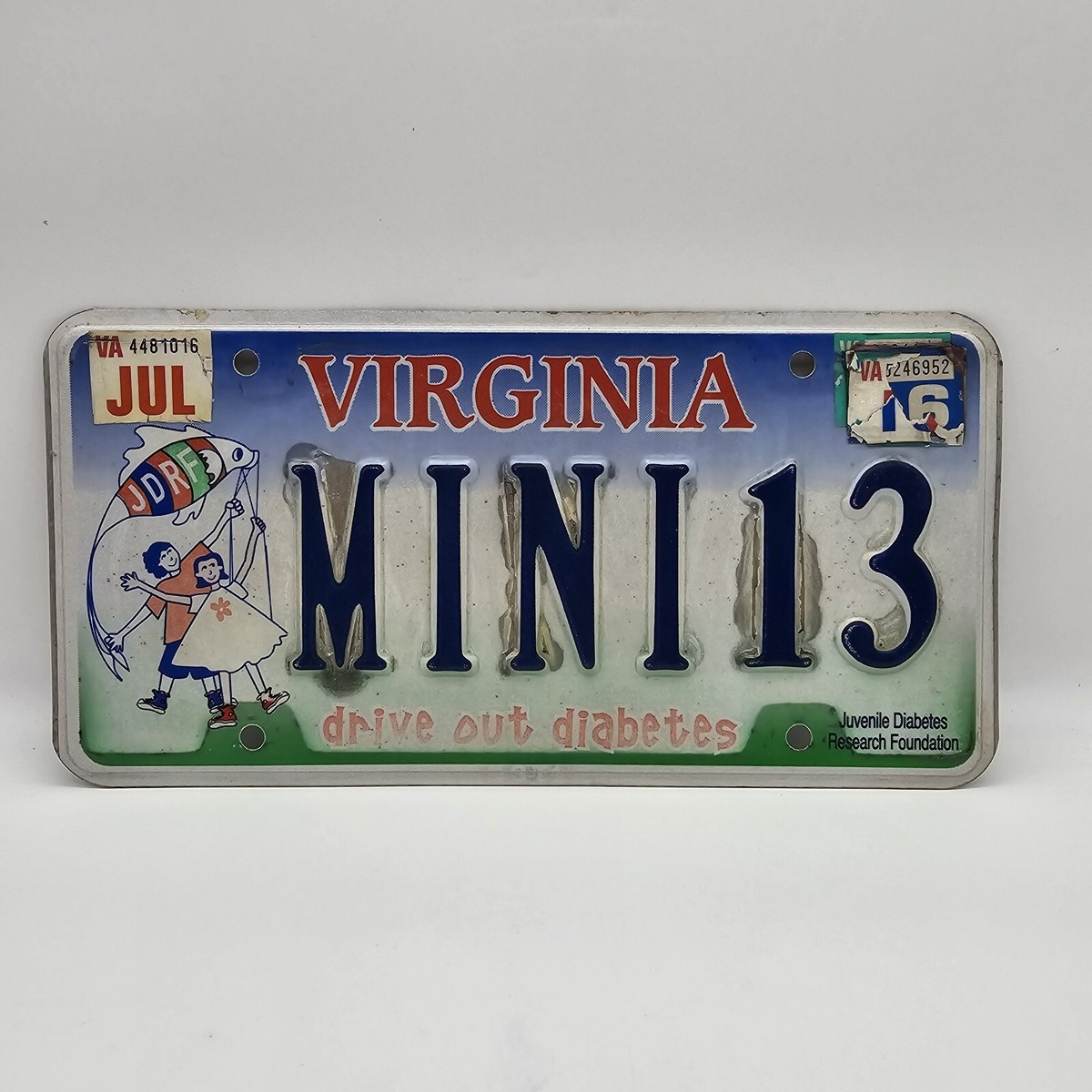 Virginia License Plate 