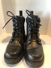Harley-Davidson Women's Sz 6 Black Motorcycle Lace-Up Boots D84652