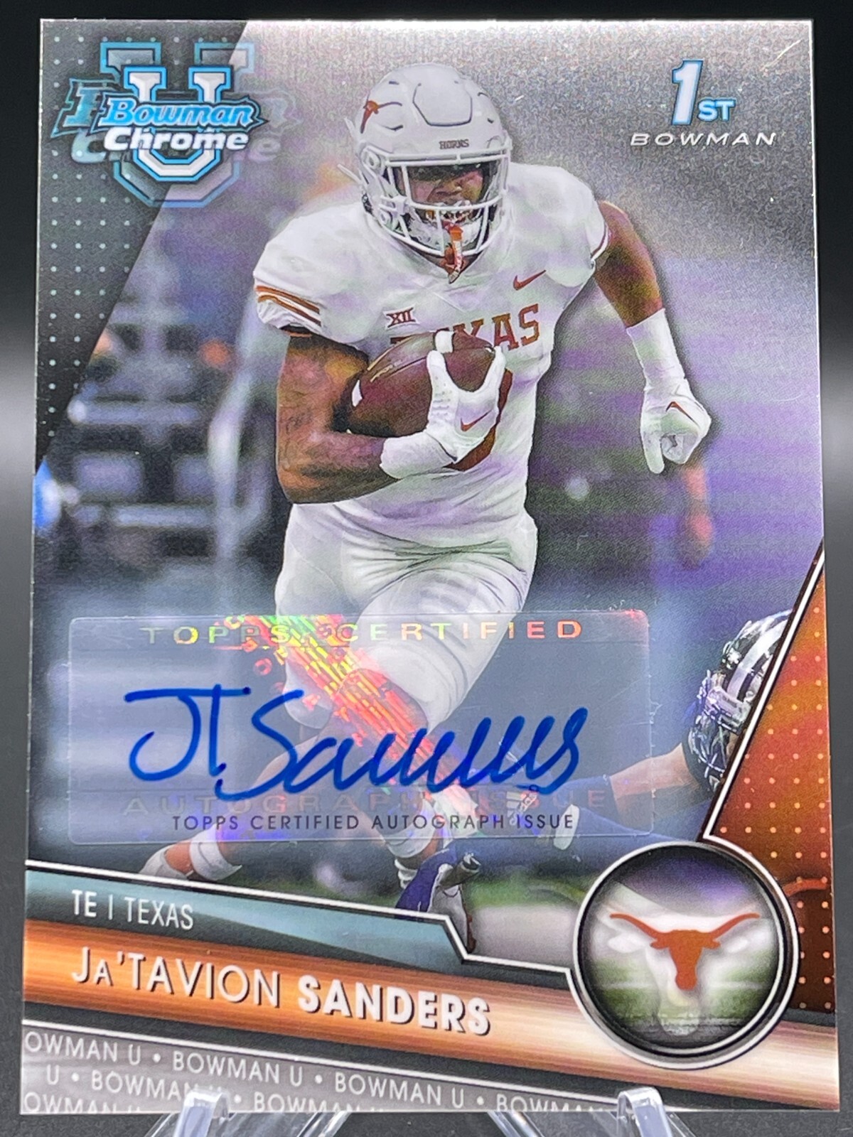 2023 Bowman University Chrome 1st Prospect Auto Ja'Tavion Sanders (AU, RC)