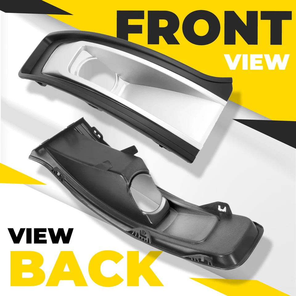 Par de luces antiniebla cubierta de borde de lámpara lado conductor y pasajero para Ford Flex 2013-2019 Foto 2 de 4