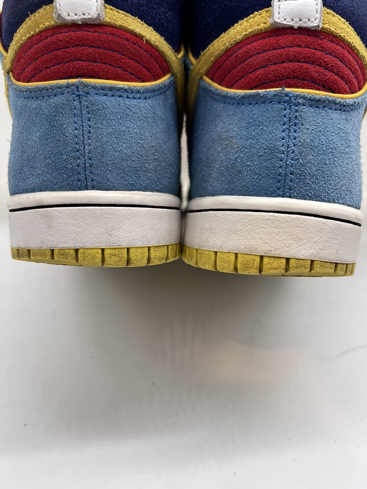 Nike Dunk Hi SB High Pac-Man Pacman Atari Blue Yellow Red Size 8.5 Worn White image 7