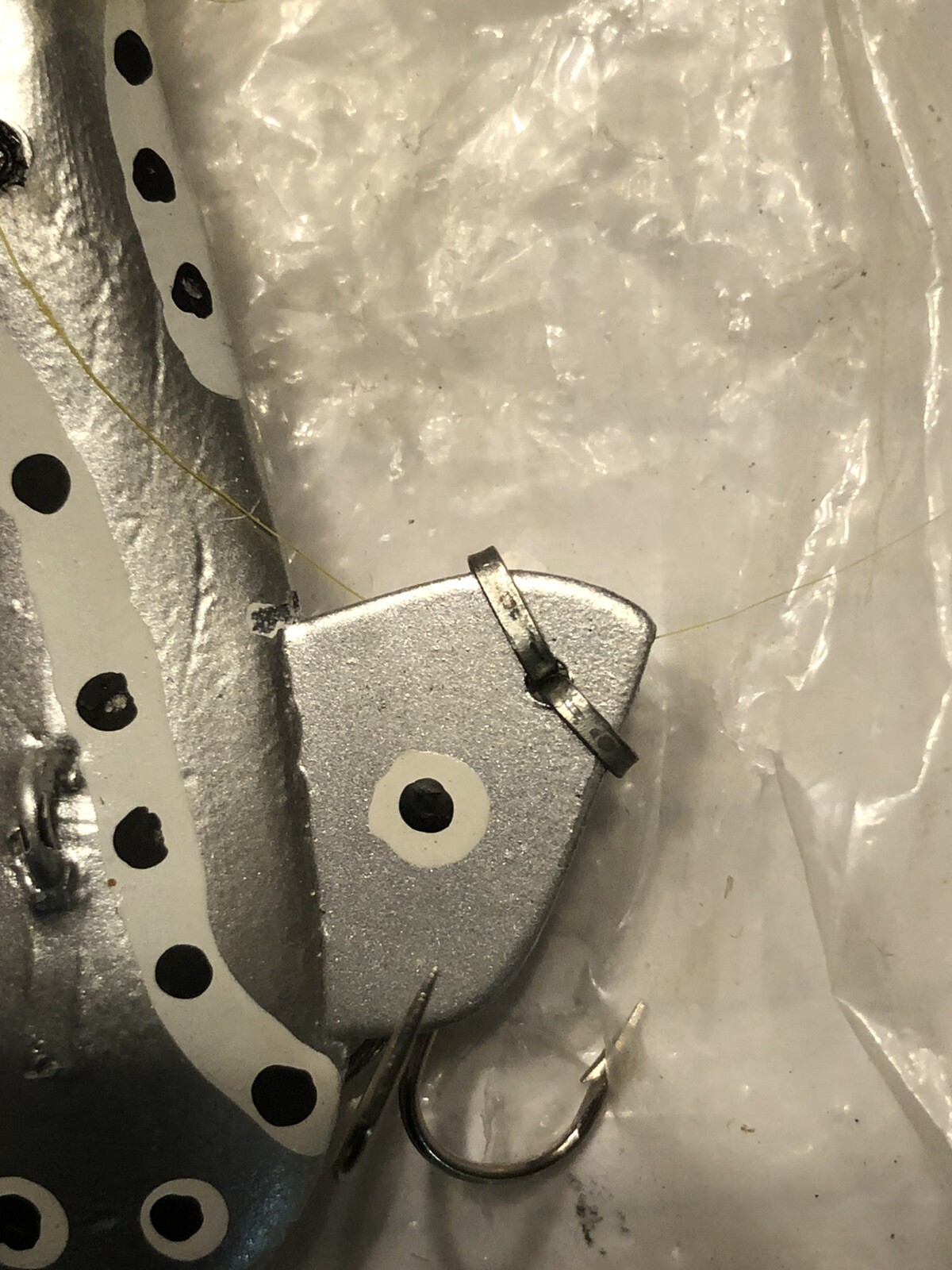 VINTAGE RARE ROMIE’S COHO TROUT WALLEYES NORTHERNS BAT WING JIG HAND MADE FISH - Image 4