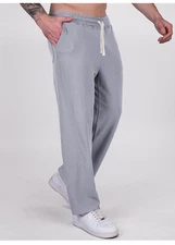 Men Casual Sports Pants Workout Baggy Sweatpant Long Trousers