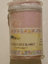 NWT Kidsline Floral Butterflies Girl's Baby Blanket Pink Satin Edge