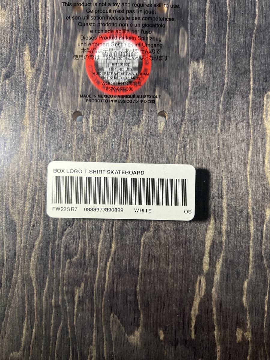 Supreme Box Logo T-Shirt Skateboard Deck - FW22 - 8.5” x 32” | eBay
