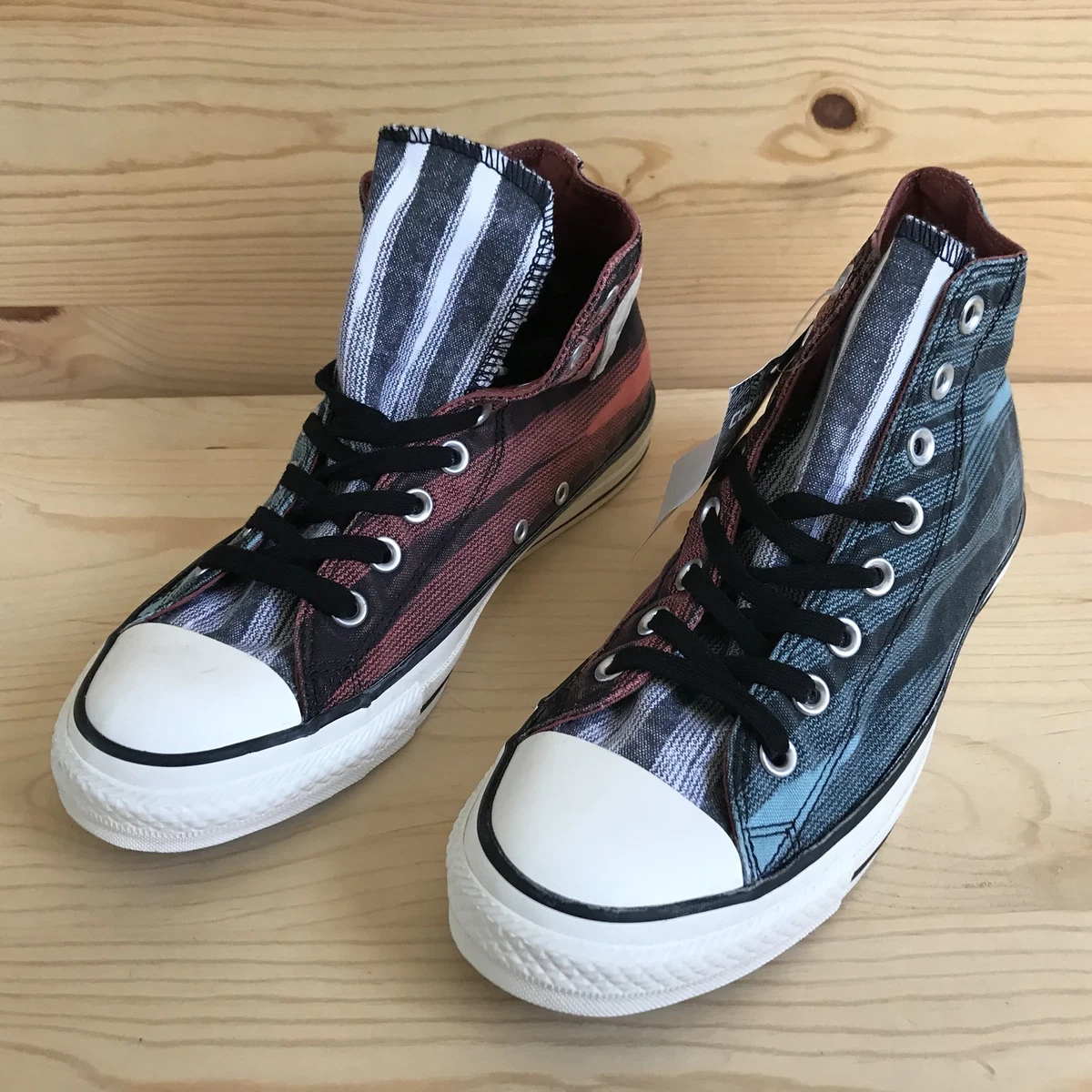 Arne Kunstneriske undersøgelse CONVERSE X MISSONI CHUCK TAYLOR HI SHOES WHITE CRAB APPLE OFF CT SZ 7 | eBay