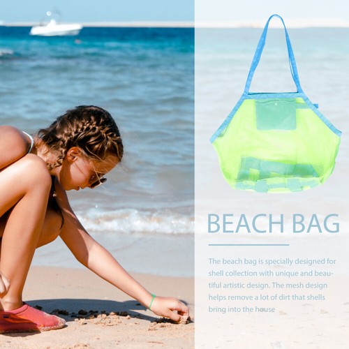 Beach Net Bag for Sand Toys Child Baby Mesh Multi-functional Colorful Storage - Picture 6 of 12