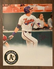 Logan Davidson Signed 8x10 Photo (Oakland A’s 1st Round Pick Clemson) Athletics