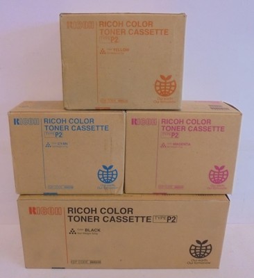 Ricoh P2 Toner CYMK Aficio 2228C 2232C 2238C  NASHUATEC DSc328 DSc332 DSc338 OVP