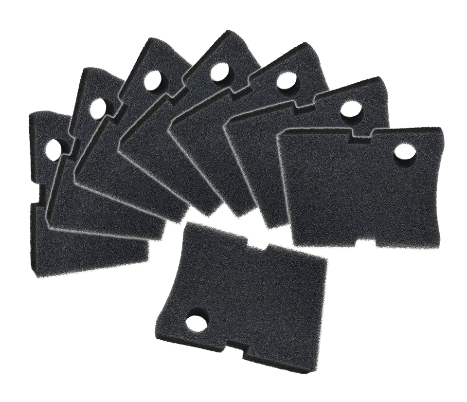 ZANYZAP Replacement Hydor 250 / 350 Black Coarse Foam Filter Pads - 8 Pack