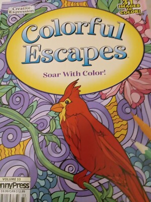 Creative Expression Colorful Escapes Volume 33 Soar with Color