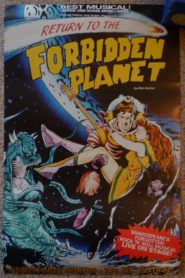 Plakat Musical Return to the forbidden planet in New York 90er Jahre