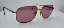 Vintage Luxottica Hector Gray Pilot Metal Sunglasses Italy FRAMES ONLY