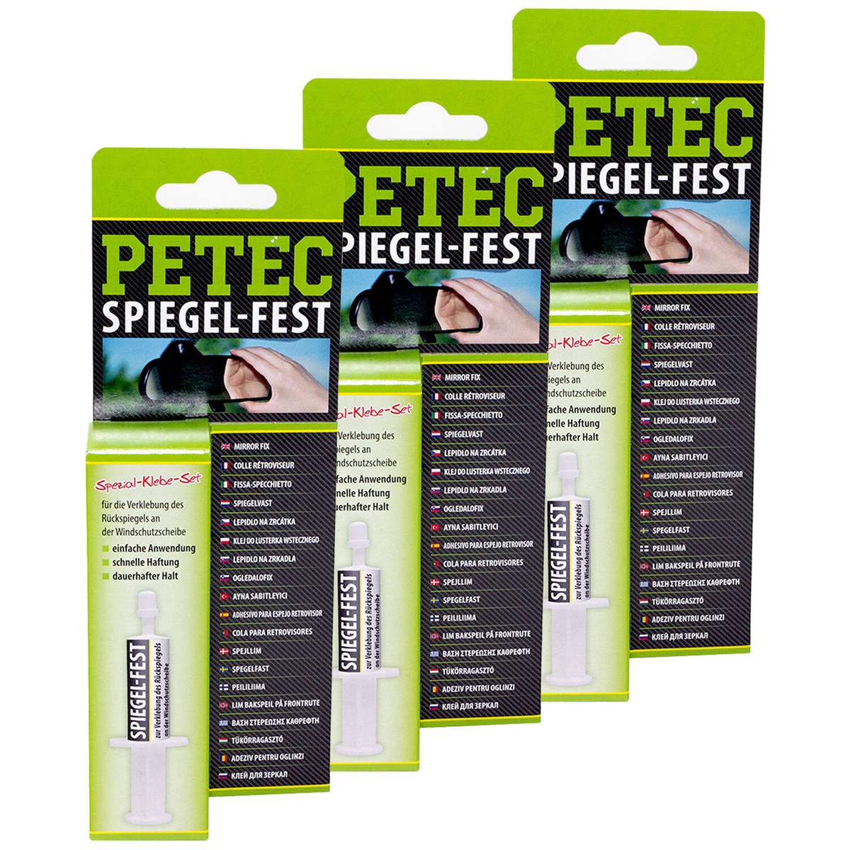 Adesivo Speciale Petec Per Specchietti Retrovisori