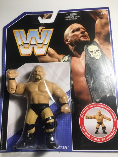 Mattel WWE Retro Hasbro WWF MOC Stone Cold Steve A...