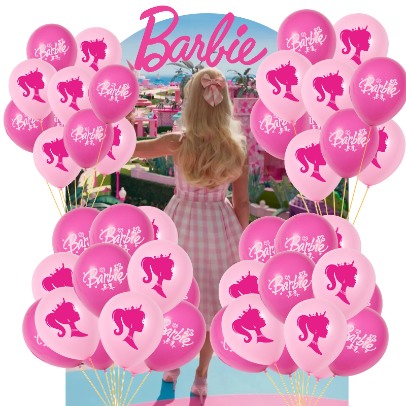 Round Shaped Barbie Balloons For Birthday Party Decoration eBay