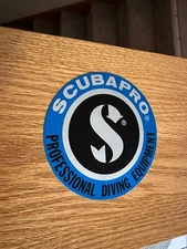 RARE Vintage OEM SCUBAPRO Diving 4" Reflective Foil Sticker NOT REPRODUCTION
