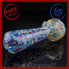 Pipas de tazón para fumar tabaco que cambian de color glaciar congelado pesado hechas a mano de 5 pulgadas