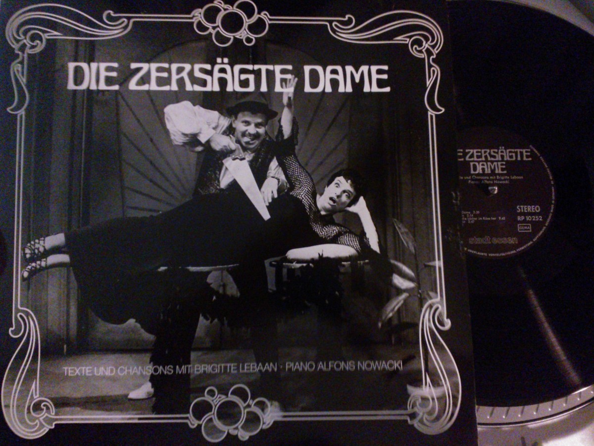 LP Die Zersagte Dame Texte Und Chansons mit Brigitte Lebaan Piano
