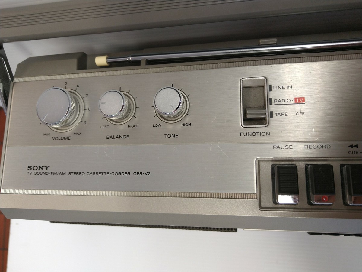 ラジオ・コンポ SonyCFS-v2 Sony CFS-V2 boombox demo - YouTube