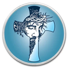 1 oz Silver Colorized Round - APMEX (Jesus Christ)
