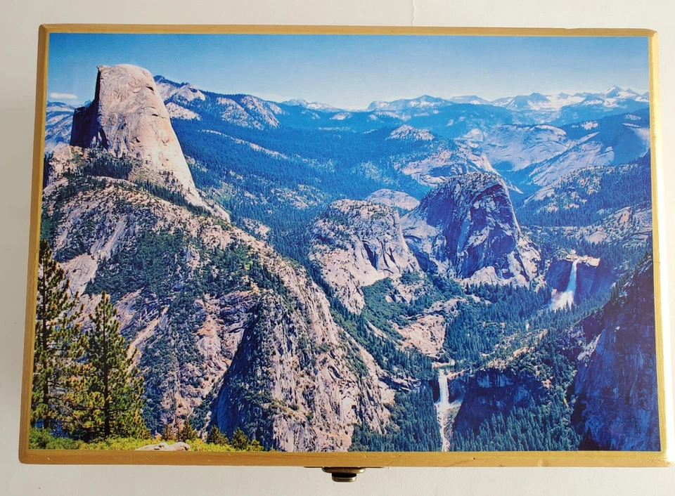 Escritorio pendiente de madera vintage / escritorio de regazo victoriano con pegatina de Little Yosemite Foto 2 de 4