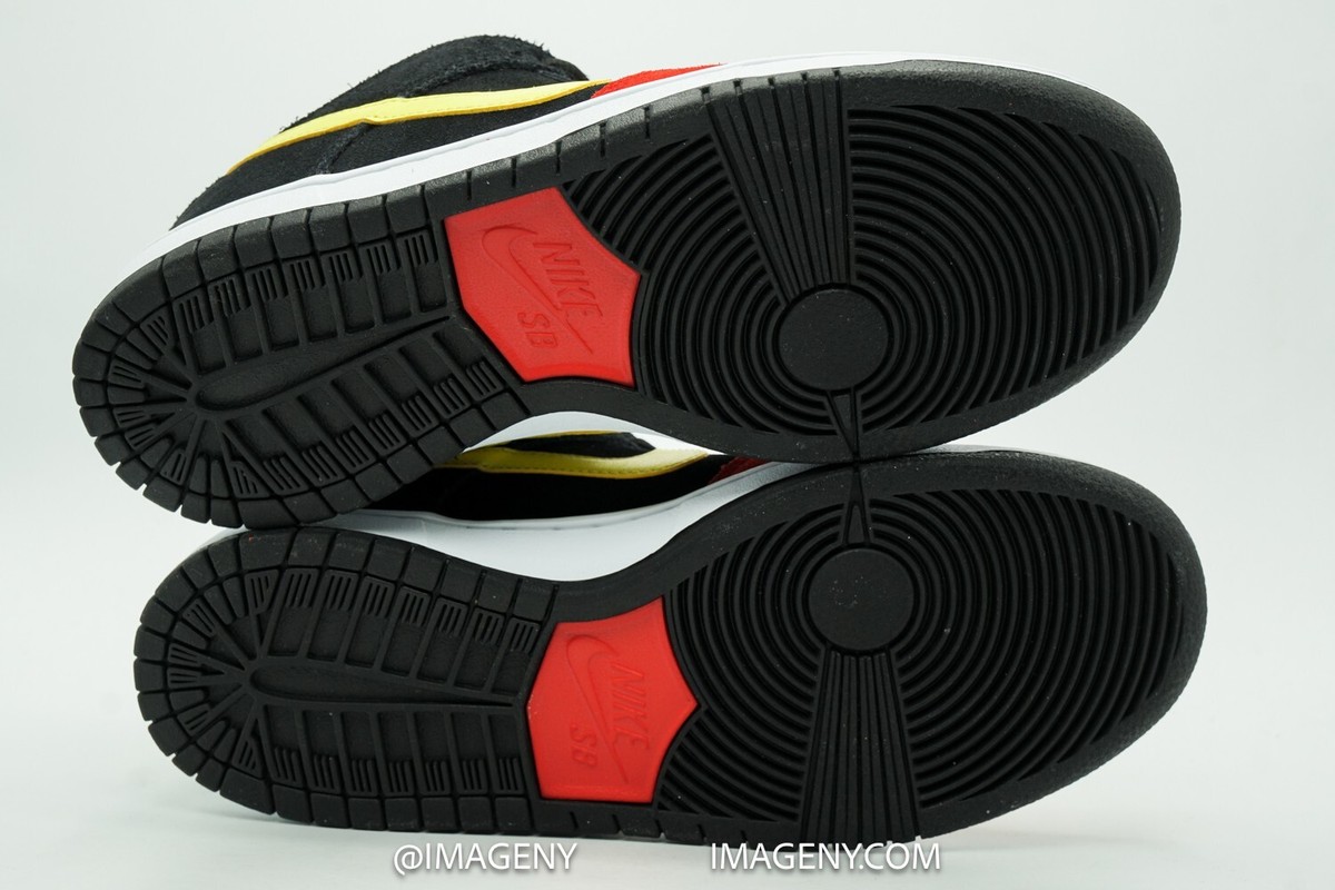NIKE DUNK SB LOW USED SIZE 7 BUTT HEAD BLACK SONIC YELLOW