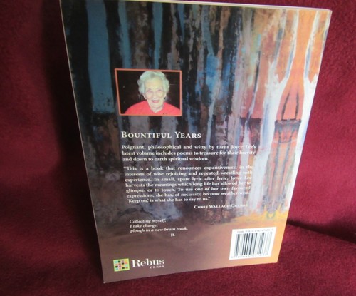 Bountiful Years ~ Poems by Joyce Lee. sc NEW! Poignant Philosophical Witty - Picture 3 of 10