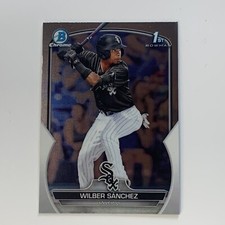 2023 Bowman Chrome Baseball Wilber Sanchez Card #BCP-6  1st Bowman White Sox