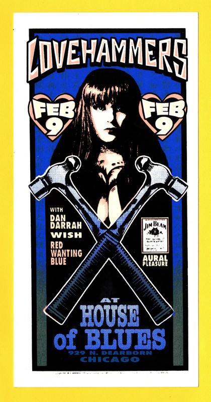 Lovehammers Mark Arminski House of Blues Chicago, IL. 2002 Handbill